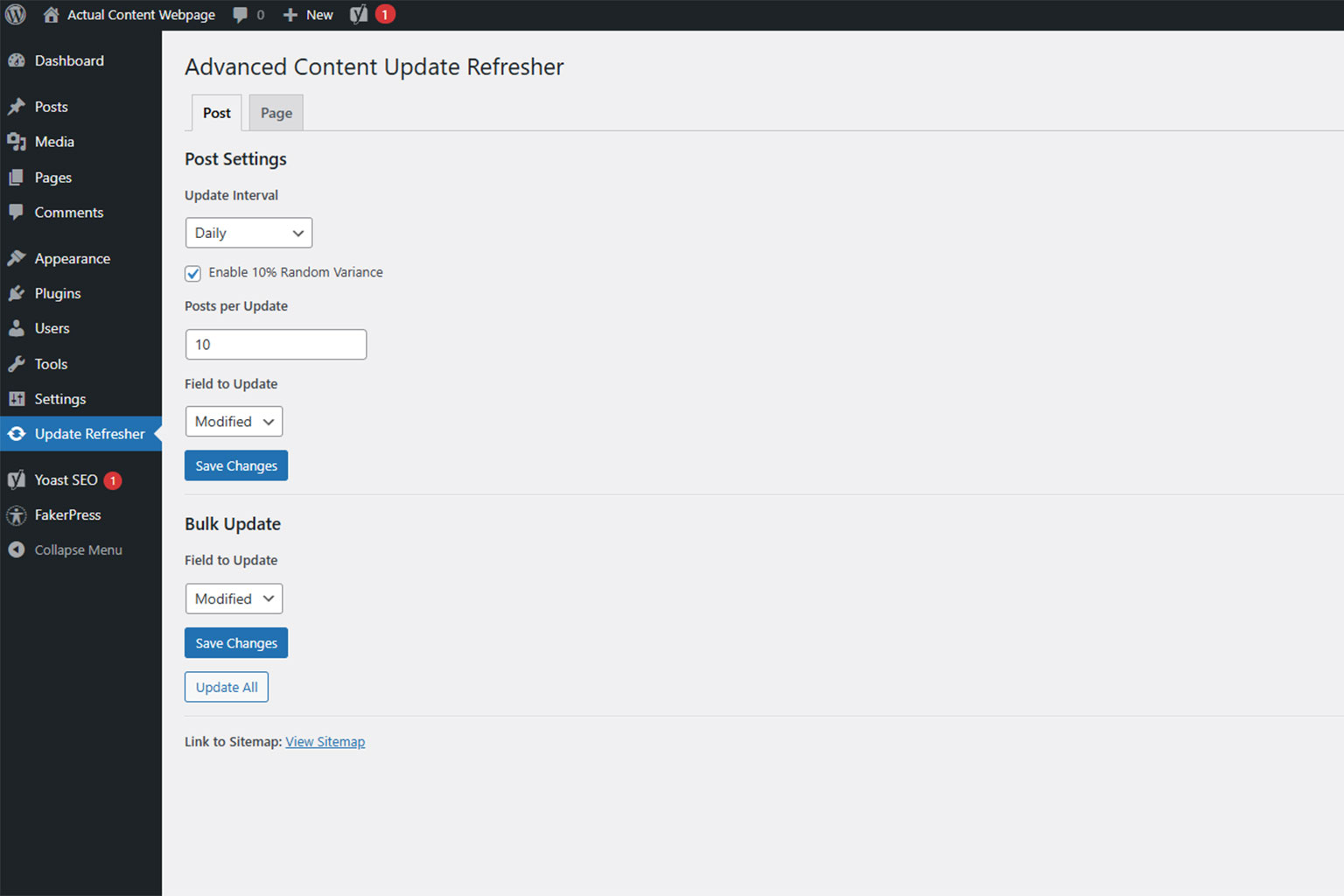 Advanced Content Update Refresher Plugin WordPress SEO