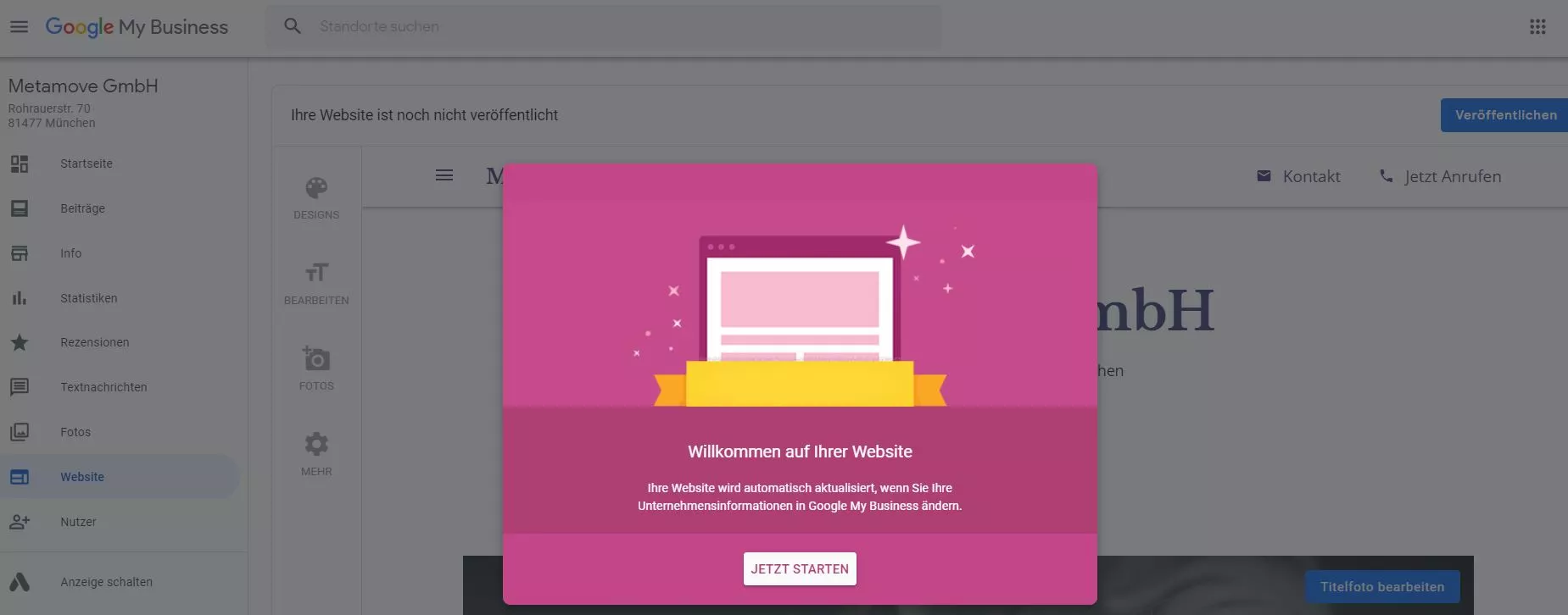 Vor allem für kleine Unternehmen ist die kostenlose und responsive Mini-Webseite von Google My Business eine großartige Möglichkeit, um im Netz präsent zu sein. 