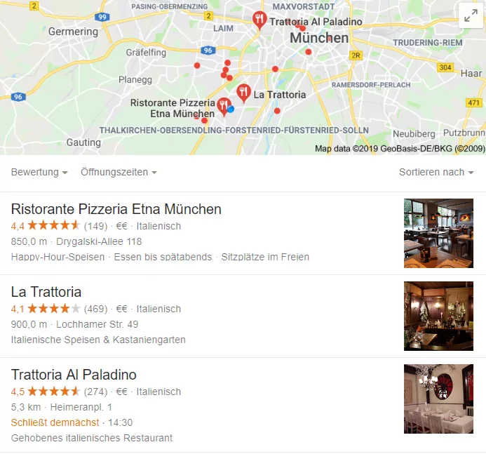 Der Google My Business Account ist ein wichtiger Faktor für eine durchdachte Local SEO. 